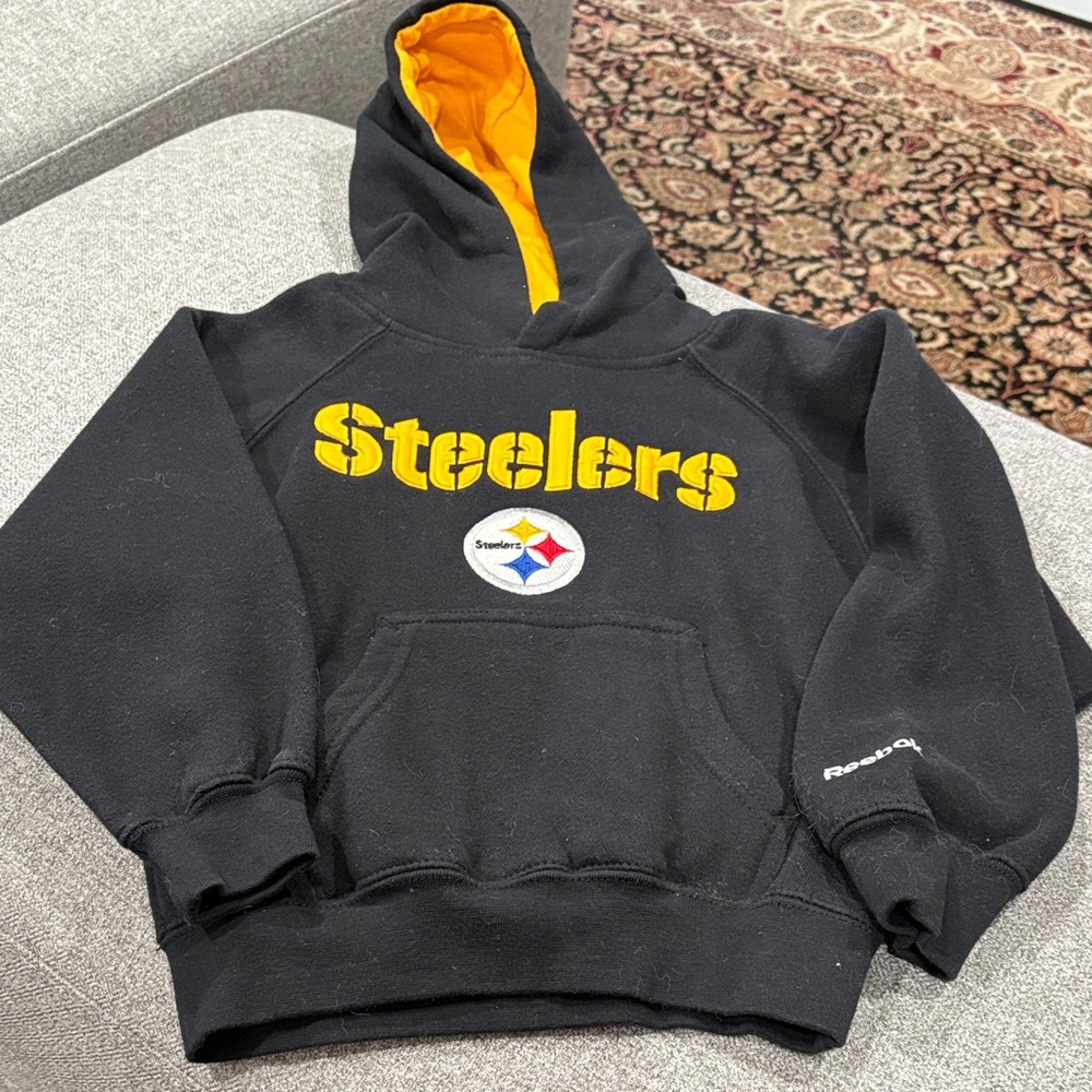 Reebok Black and Yellow Steelers Hoodie